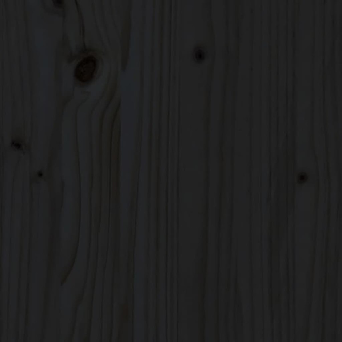 vidaXL Πλαίσιο Κρεβατιού με Κεφαλάρι Μαύρο 120x200εκ Μασίφ Ξύλο Πεύκου
