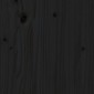 vidaXL Πλαίσιο Κρεβατιού με Κεφαλάρι Μαύρο 120x200εκ Μασίφ Ξύλο Πεύκου