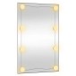 vidaXL Καθρέφτης Τοίχου με LED Ορθογώνιος 40x60 εκ. Γυάλινος