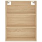 vidaXL Ντουλάπι Sonoma δρυς 69,5 x 34 x 180 εκ. από Επεξεργασμένο Ξύλο