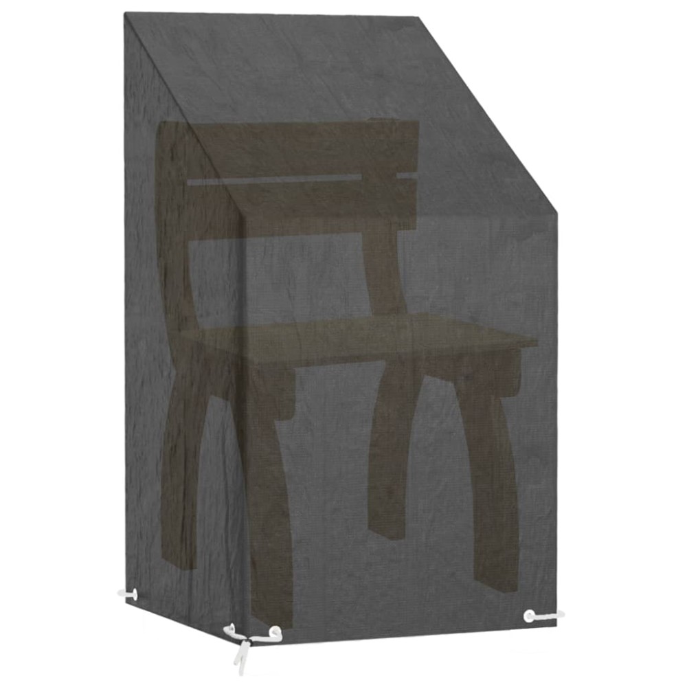 vidaXL Κάλυμμα Καρέκλας με 8 Κρίκους 65x65x80/120 εκ. Πολυαιθυλένιο