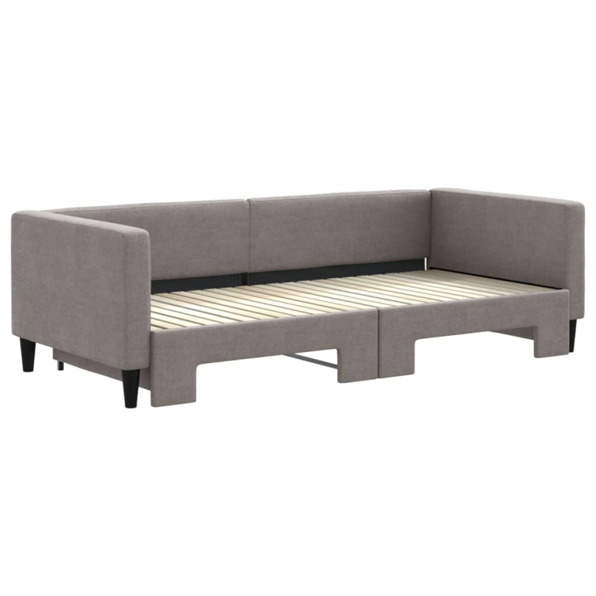 vidaXL Καναπές Κρεβάτι Συρόμενος Taupe 90 x 200 εκ. Υφασμάτινος