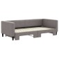 vidaXL Καναπές Κρεβάτι Συρόμενος Taupe 90 x 200 εκ. Υφασμάτινος