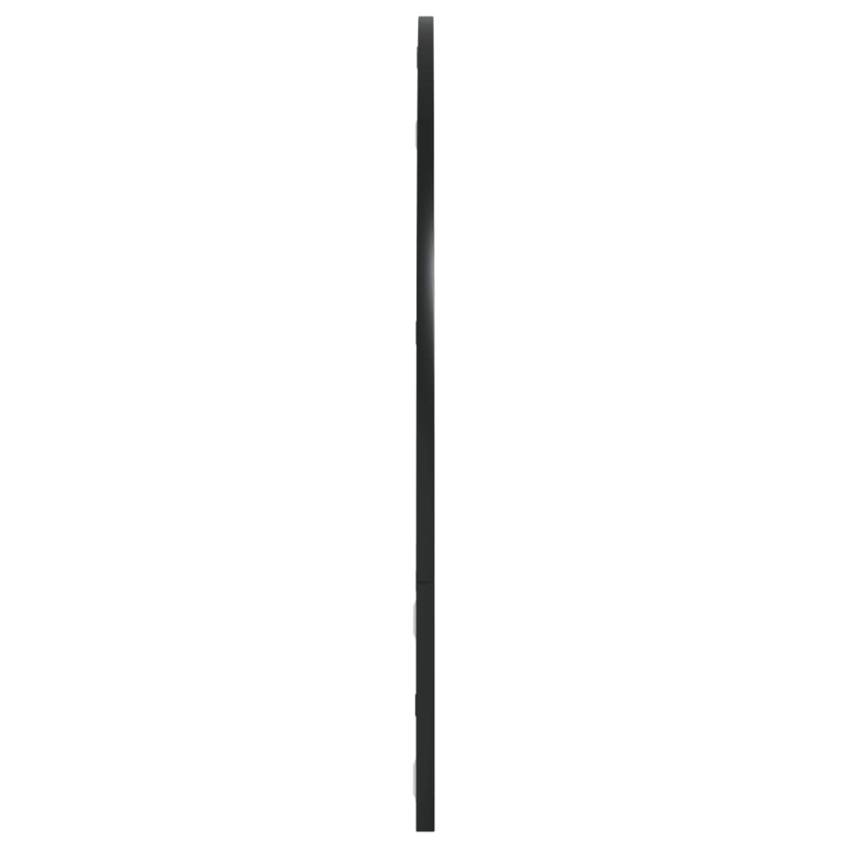 vidaXL Καθρέφτης Τοίχου Αψίδα Μαύρος 100x70 εκ. από Σίδερο