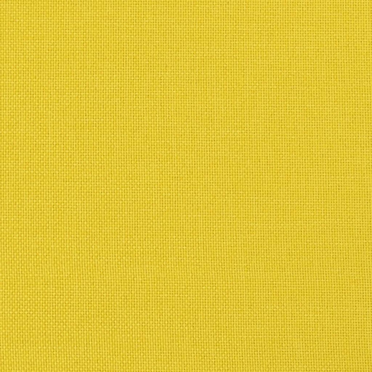 vidaXL Πολυθρόνα Ανοιχτό Κίτρινη 60 εκ. Υφασμάτινη με Υποπόδιο