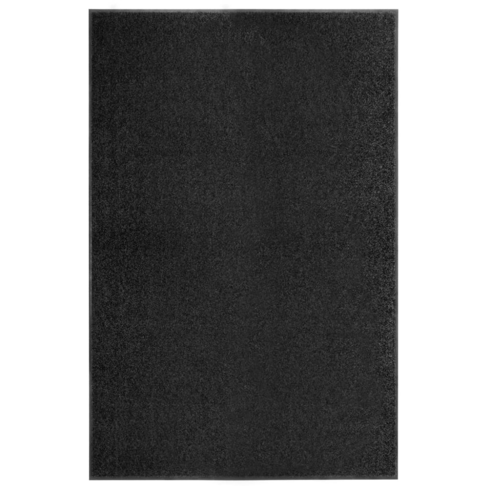 vidaXL Πατάκι Εισόδου Πλενόμενο Μαύρο 120 x 180 εκ.