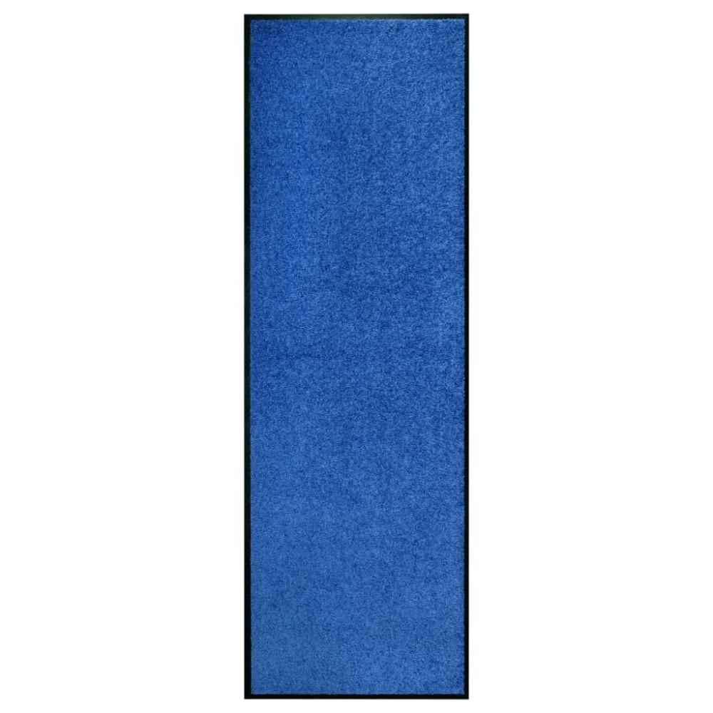 vidaXL Πατάκι Εισόδου Πλενόμενο Μπλε 60 x 180 εκ.