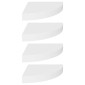 vidaXL Ράφια Τοίχου Γωνιακά 4 τεμ. Άσπρα 25x25x3,8 εκ. MDF
