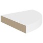 vidaXL Ράφια Τοίχου Γωνιακά 4 τεμ. Άσπρα 25x25x3,8 εκ. MDF