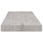 vidaXL Ράφι Τοίχου Γκρι Σκυροδέματος 60x23,5x3,8 εκ. από MDF