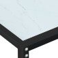 vidaXL Τραπέζι Κονσόλα Λευκό Όψη Μαρμάρου 160x35x75,5 εκ. Ψημένο Γυαλί