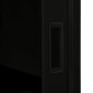 vidaXL Ντουλάπι με Συρόμενη Πόρτα Μαύρο 90 x 40 x 90 εκ. Ατσάλινο