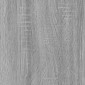 vidaXL Παπουτσοθήκη με Καθρέφτη 2 Επιπέδων Γκρι Sonoma 63x17x67 εκ.