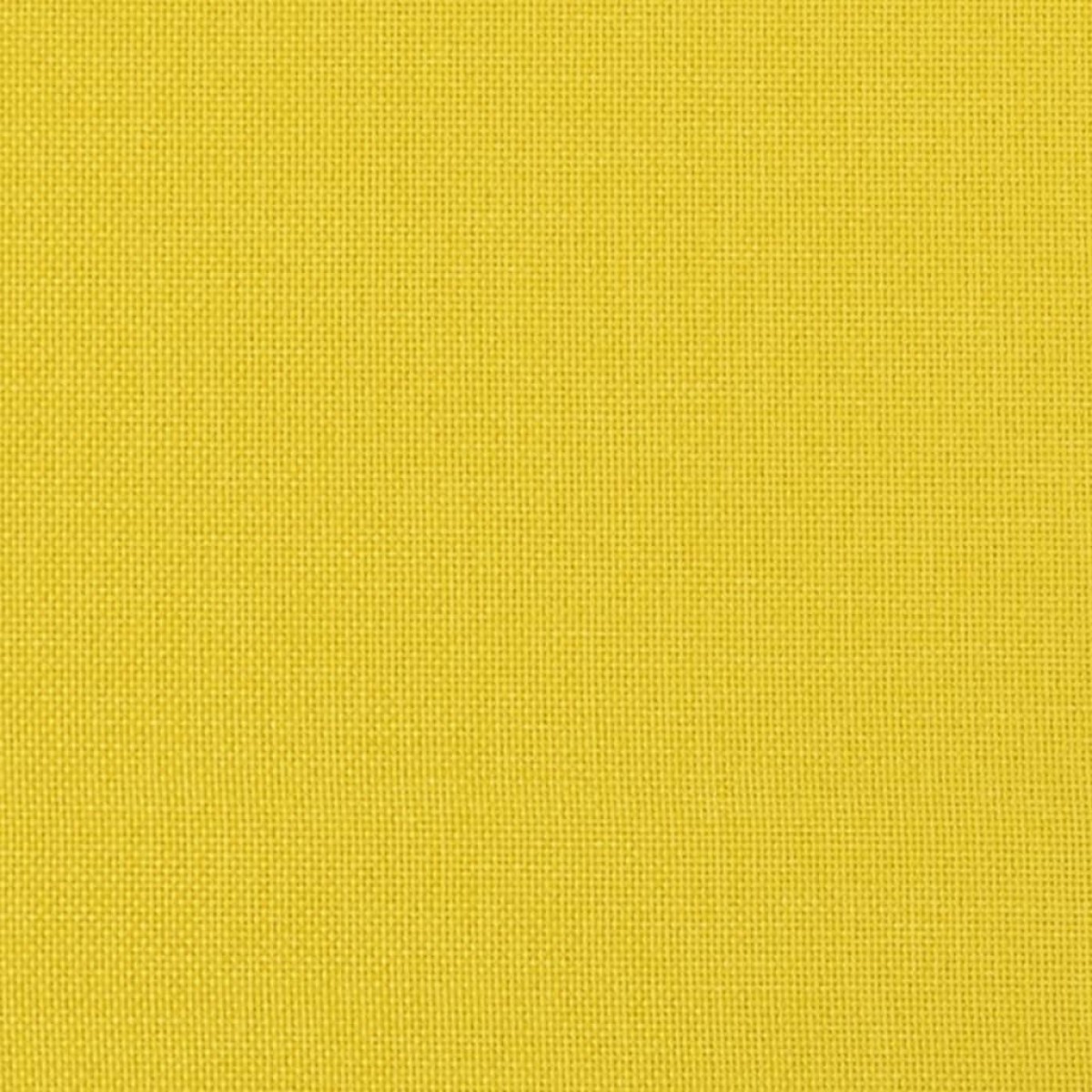 vidaXL Πάγκος Ανοιχτό Κίτρινο 100x75x76 εκ. Υφασμάτινη
