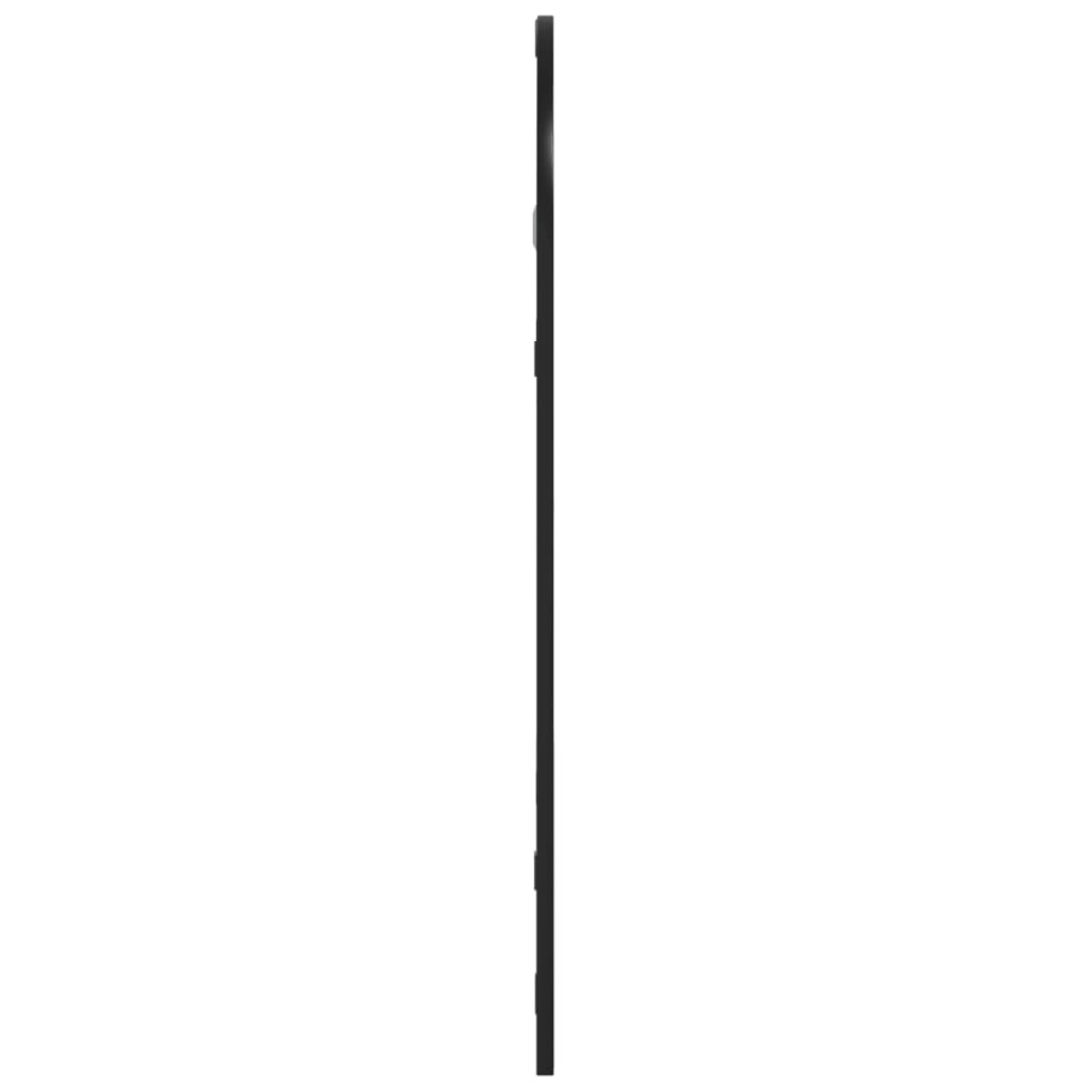 vidaXL Καθρέφτης Τοίχου Αψίδα Μαύρος 30x60 εκ. από Σίδερο