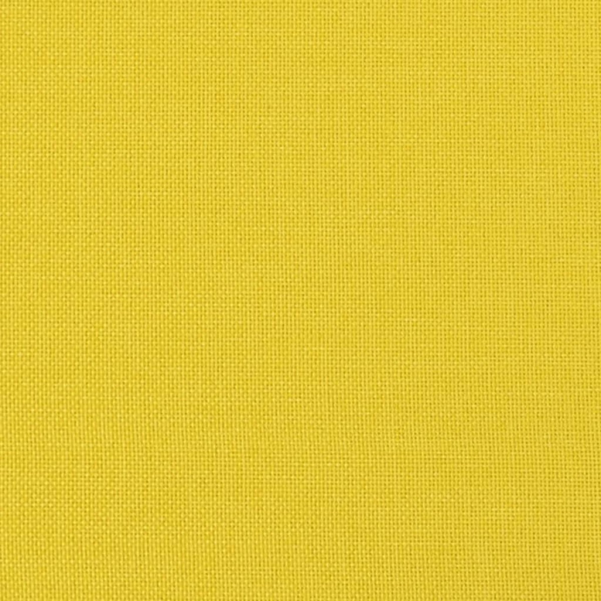 vidaXL Καναπές Διθέσιος Ανοιχτό Κίτρινο 120 εκ. Υφασμάτινος
