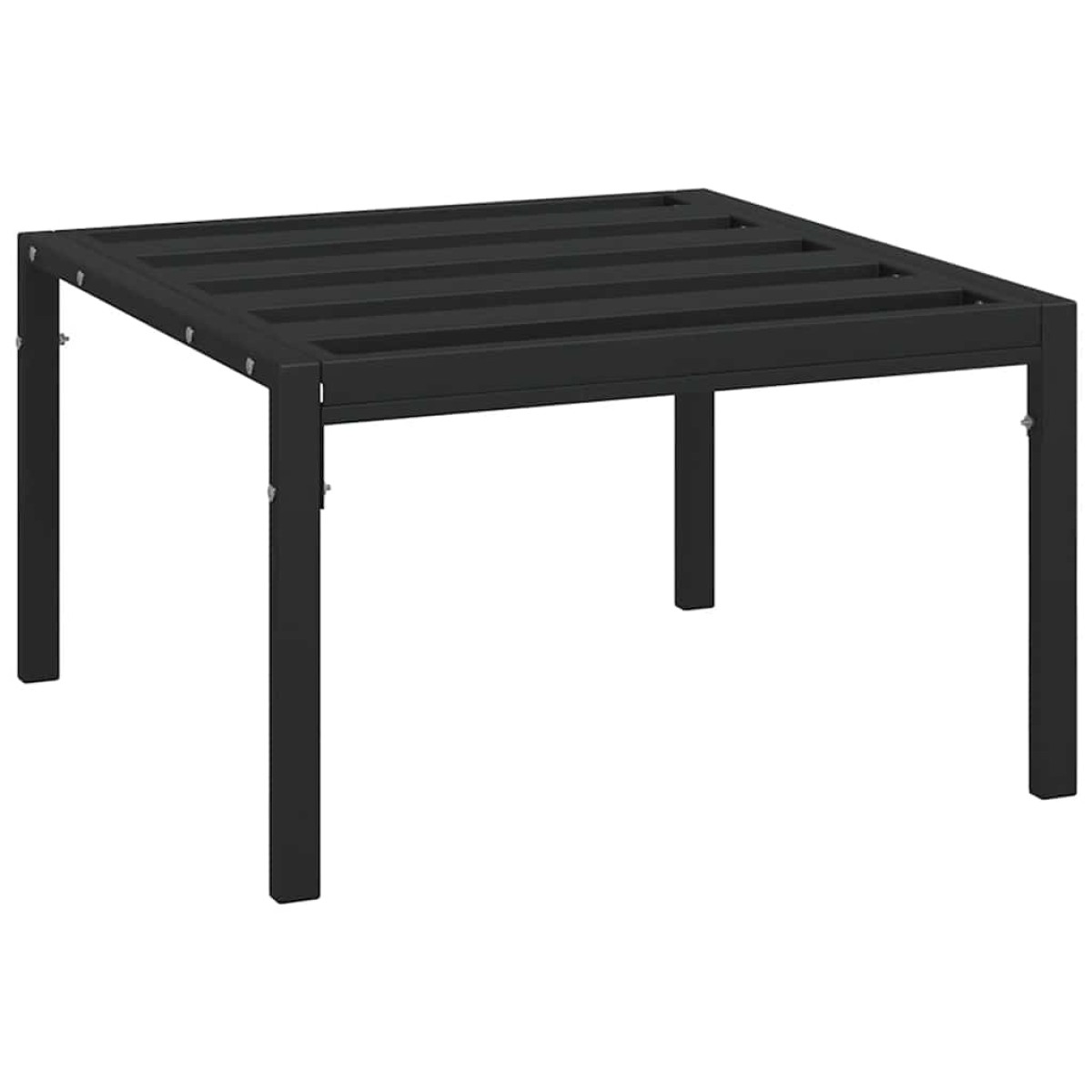vidaXL Υποπόδια Κήπου 2 τεμ. 60 x 60 x 35 εκ Ατσάλι με Γκρι Μαξιλάρια