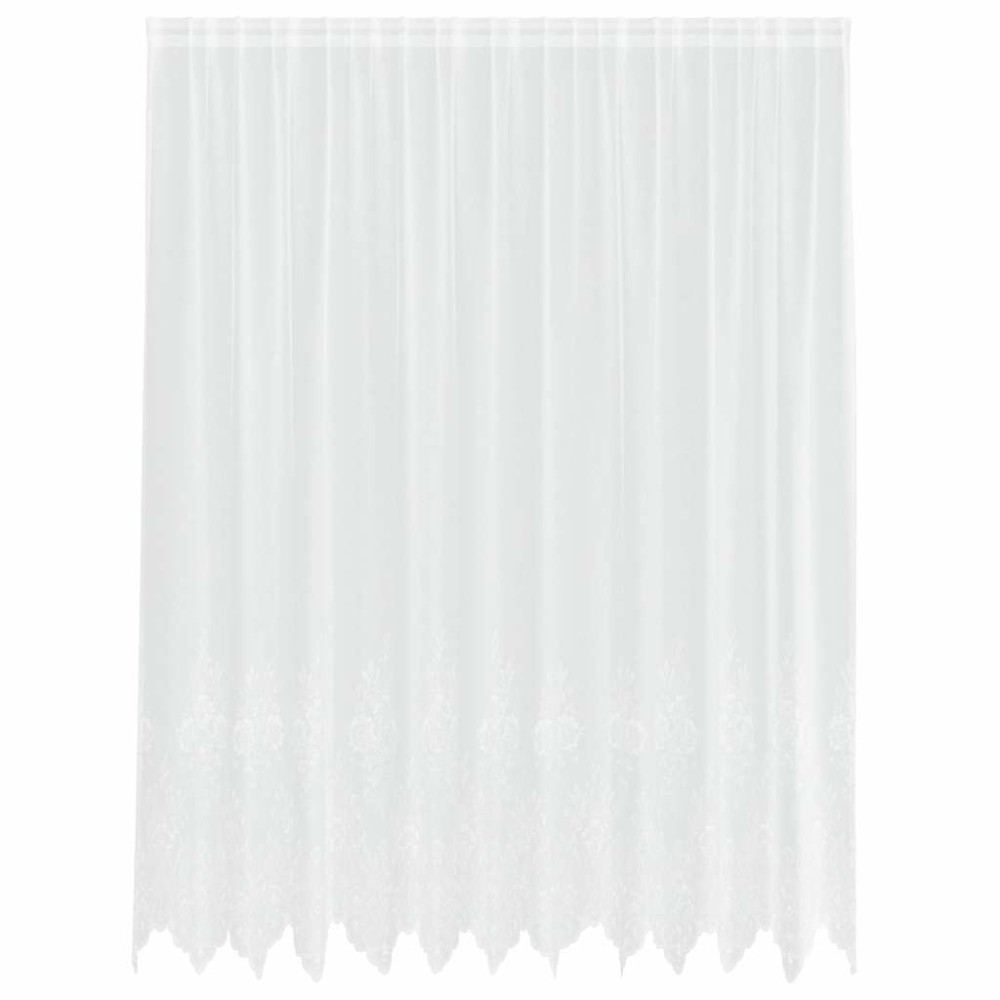 vidaXL Κουρτίνα Δαντέλας με κουρτίνες Λευκό 300 x 245 cm Πολυεστέρας