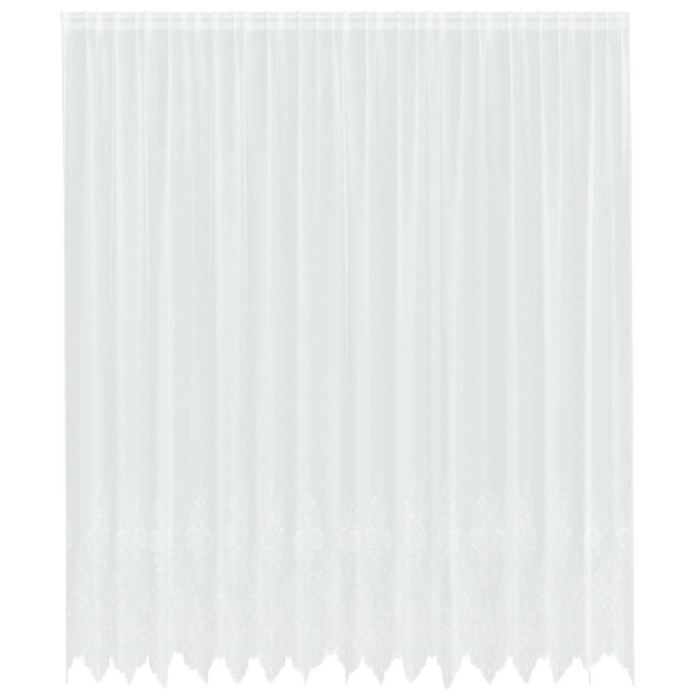 vidaXL Κουρτίνα Δαντέλας με κουρτίνες Λευκό 400 x 300 εκ Πολυεστέρας