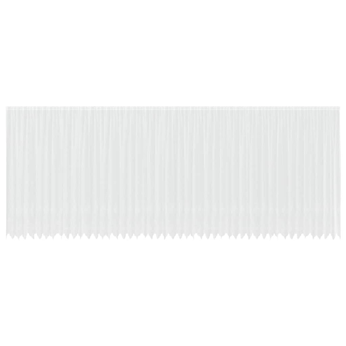 vidaXL Κουρτίνα Δαντέλας με κουρτίνες Λευκό 1200 x 280 εκ. Πολυεστέρας