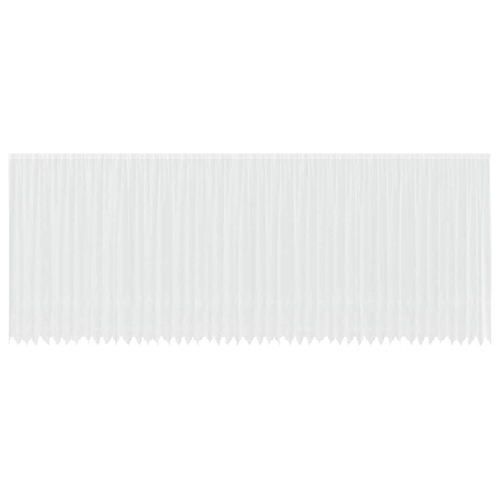 vidaXL Κουρτίνα Δαντέλας με κουρτίνες Λευκό 1200 x 300 εκ. Πολυεστέρας