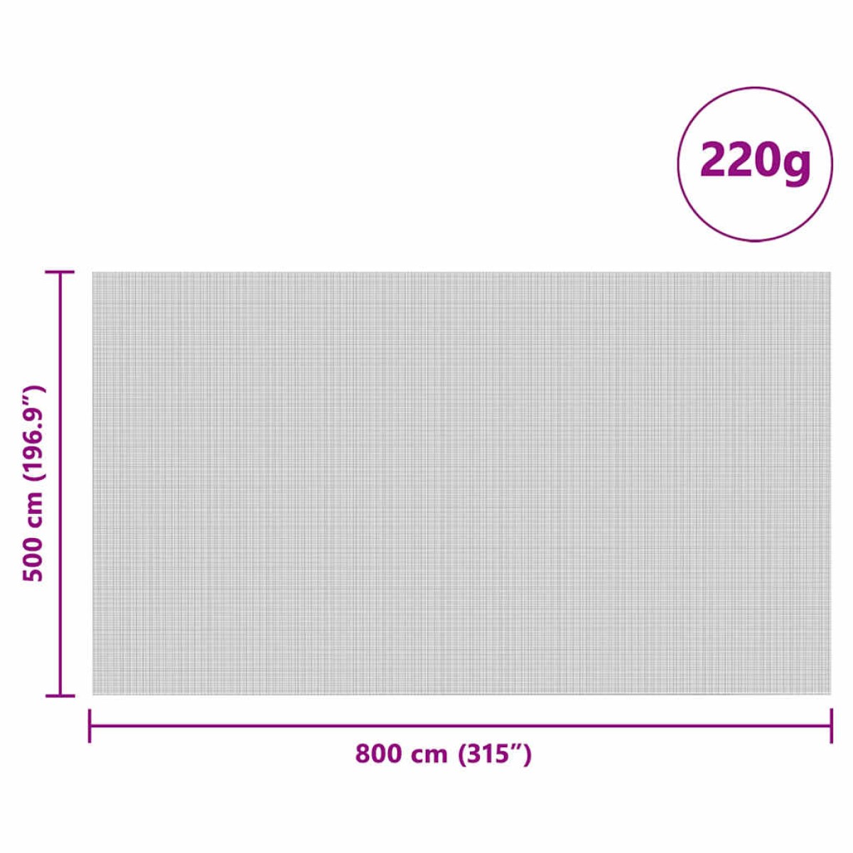 vidaXL Κάλυμμα σιλό Πράσινο 8 x 5 m HDPE