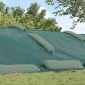 vidaXL Κάλυμμα σιλό Πράσινο 10 x 5 m HDPE