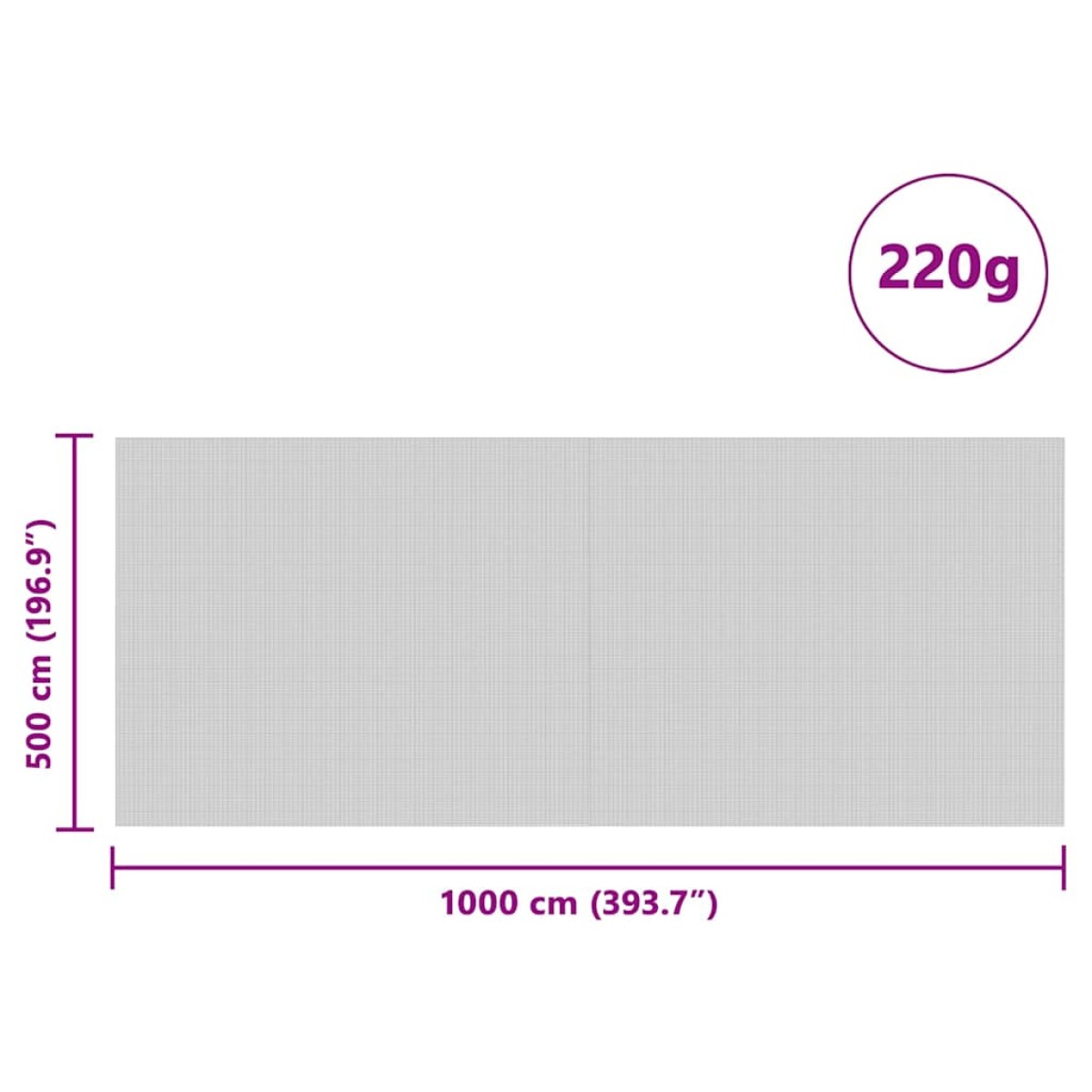 vidaXL Κάλυμμα σιλό Πράσινο 10 x 5 m HDPE