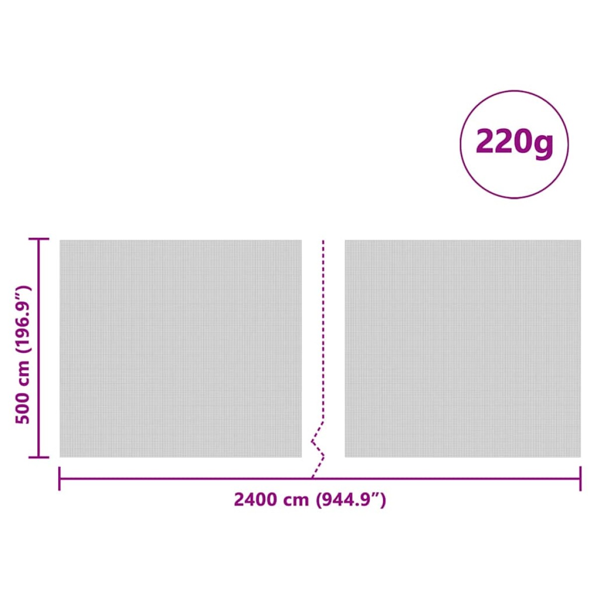 vidaXL Κάλυμμα σιλό Πράσινο 24 x 5 μ HDPE