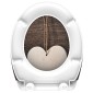 SCHÜTTE Κάθισμα Λεκάνης WOOD HEART Soft-Close & Σχέδιο από Duroplast