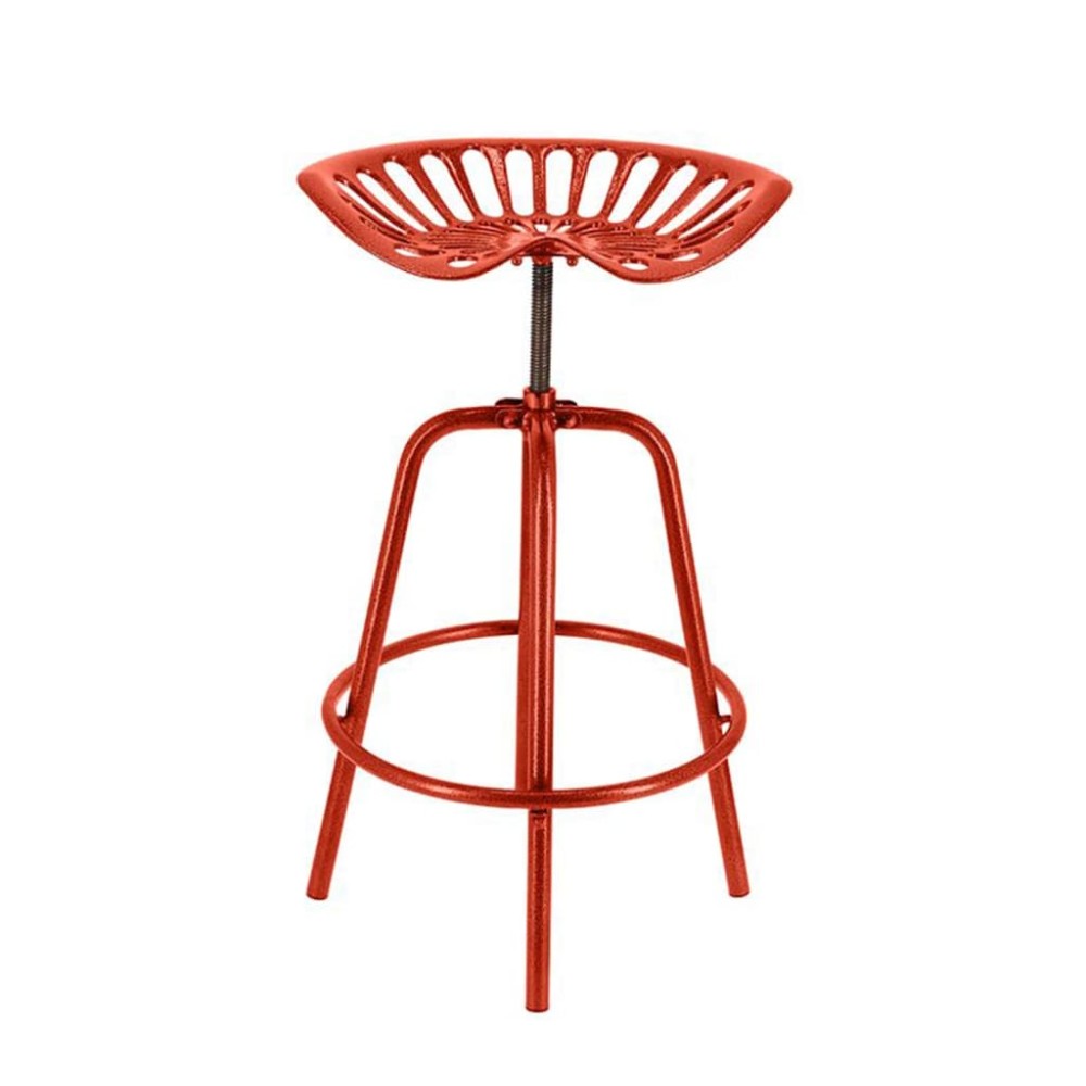 Esschert Design Καρέκλα Μπαρ με Όψη Τρακτέρ Κόκκινη