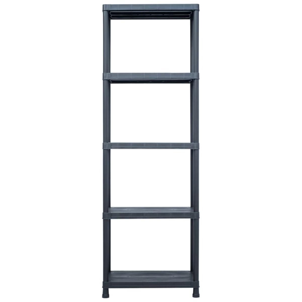 vidaXL Ραφιέρα Μαύρη 125 κ. 60 x 30 x 180 εκ. Πλαστική