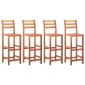 vidaXL Καρέκλες Μπαρ 4 τεμ. από Μασίφ Ξύλο Ακακίας