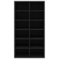 vidaXL Παπουτσοθήκη Μαύρη Δρυς 54x34x100,5 εκ. από Επεξεργασμένο Ξύλο