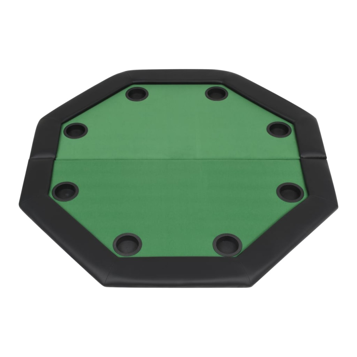 vidaXL Τραπέζι Πόκερ 8 Ατόμων Πτυσσόμενο Οκταγωνικό Πράσινο