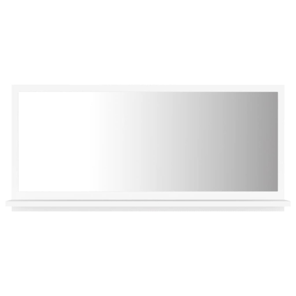 vidaXL Καθρέφτης Μπάνιου Λευκός 80 x 10,5 x 37 εκ. Μοριοσανίδα