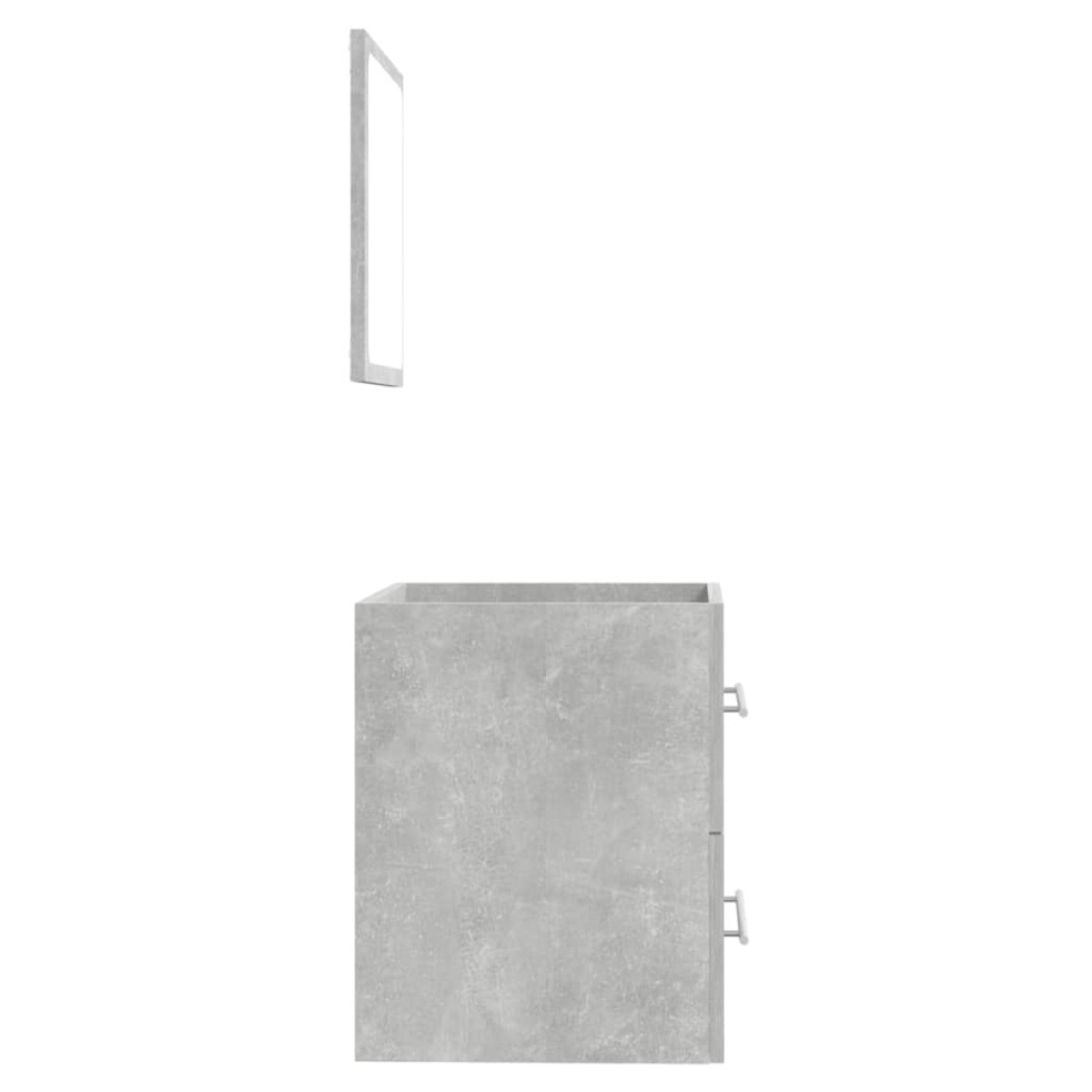 vidaXL Ντουλάπι Μπάνιου με Καθρέφτη Γκρι Σκυροδέματος 41x38,5x48 εκ.