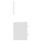 vidaXL Ντουλάπι Μπάνιου με Καθρέφτη Γυαλιστερό Λευκό 41x38,5x48 εκ.