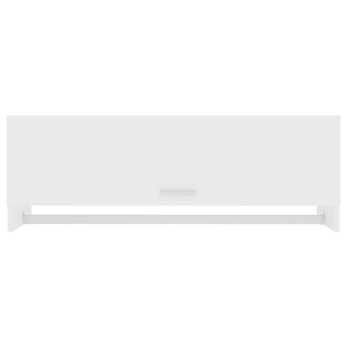 vidaXL Ντουλάπα Λευκή 100 x 32,5 x 35 εκ. από Μοριοσανίδα