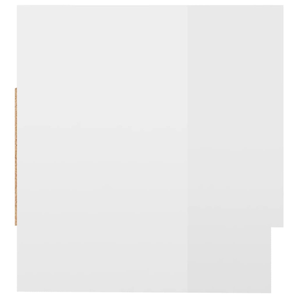 vidaXL Ντουλάπα Γυαλιστερό Λευκό 70 x 32,5 x 35 εκ. από Μοριοσανίδα
