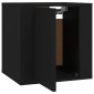 vidaXL Έπιπλο Τηλεόρασης Επιτοίχιο Μαύρο 40x34,5x40 εκ.