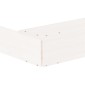 vidaXL Αμμοδόχος με Καθίσματα Λευκή Οκτάγωνη από Μασίφ Ξύλο Πεύκου