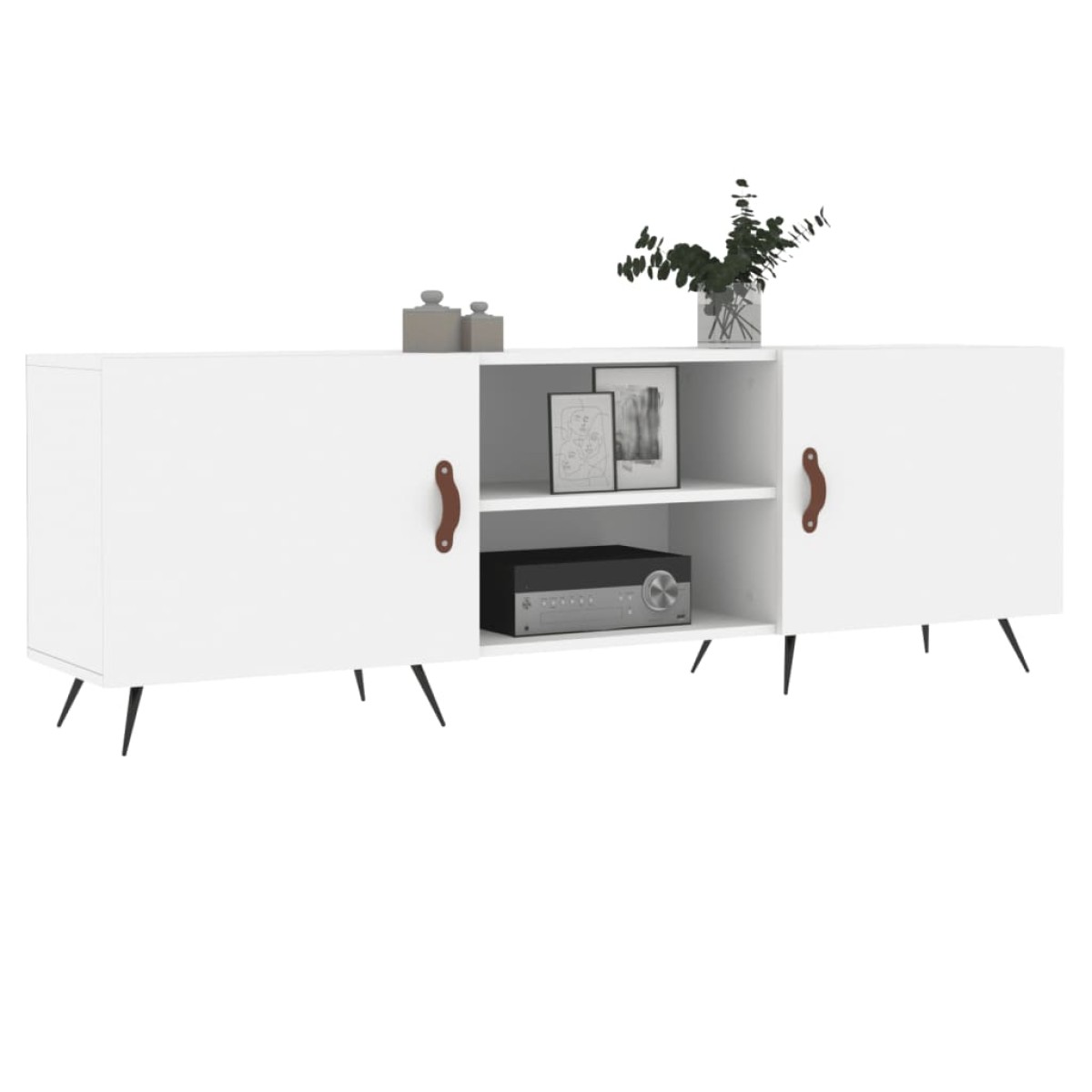 vidaXL Έπιπλο Τηλεόρασης Λευκό 150x30x50 εκ. από Επεξεργασμένο Ξύλο