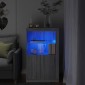 vidaXL Nτουλάπι Βοηθητικό με Φώτα LED Γκρι Sonoma Επεξεργασμένο Ξύλο