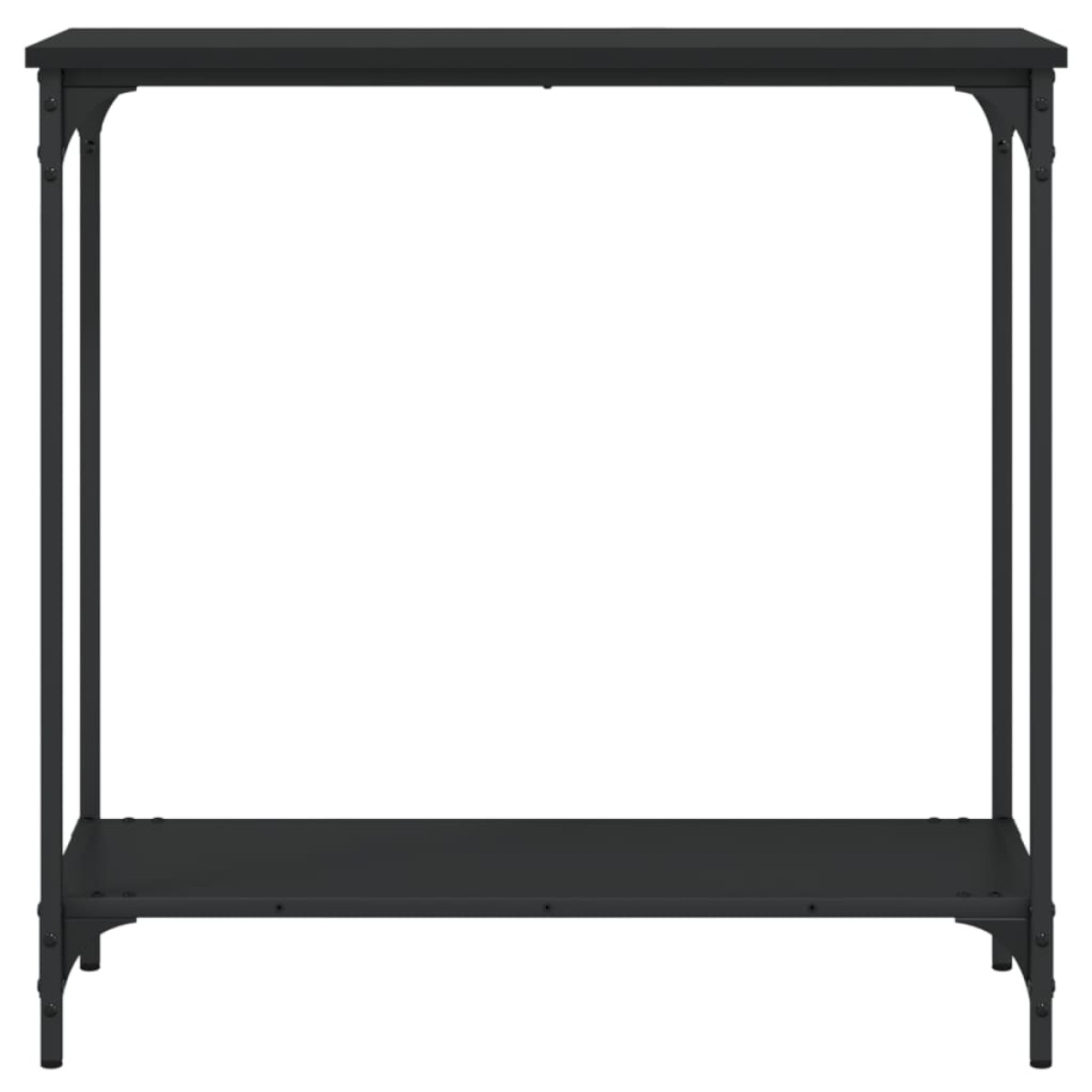 vidaXL Τραπέζι Κονσόλα Μαύρο 75 x 30,5 x 75 εκ. από Επεξεργασμένο Ξύλο