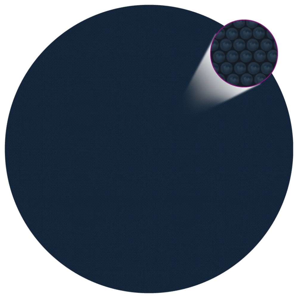 vidaXL Κάλυμμα Πισίνας Ηλιακό Μαύρο/Μπλε 250 εκ. από Πολυαιθυλένιο