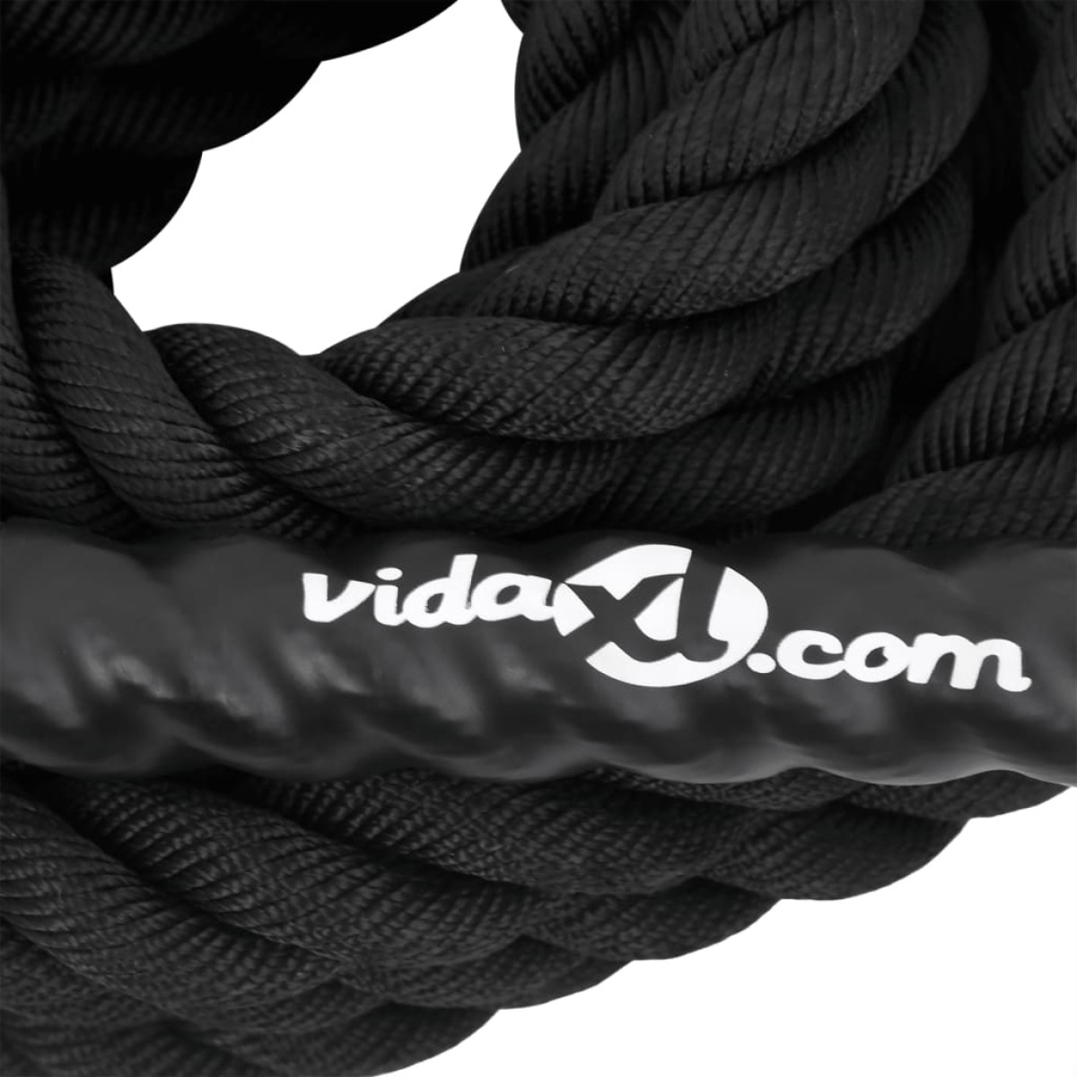 vidaXL Σχοινί Εκγύμνασης Μαύρο 9 μ. 6,8 κιλά. από Πολυεστέρα