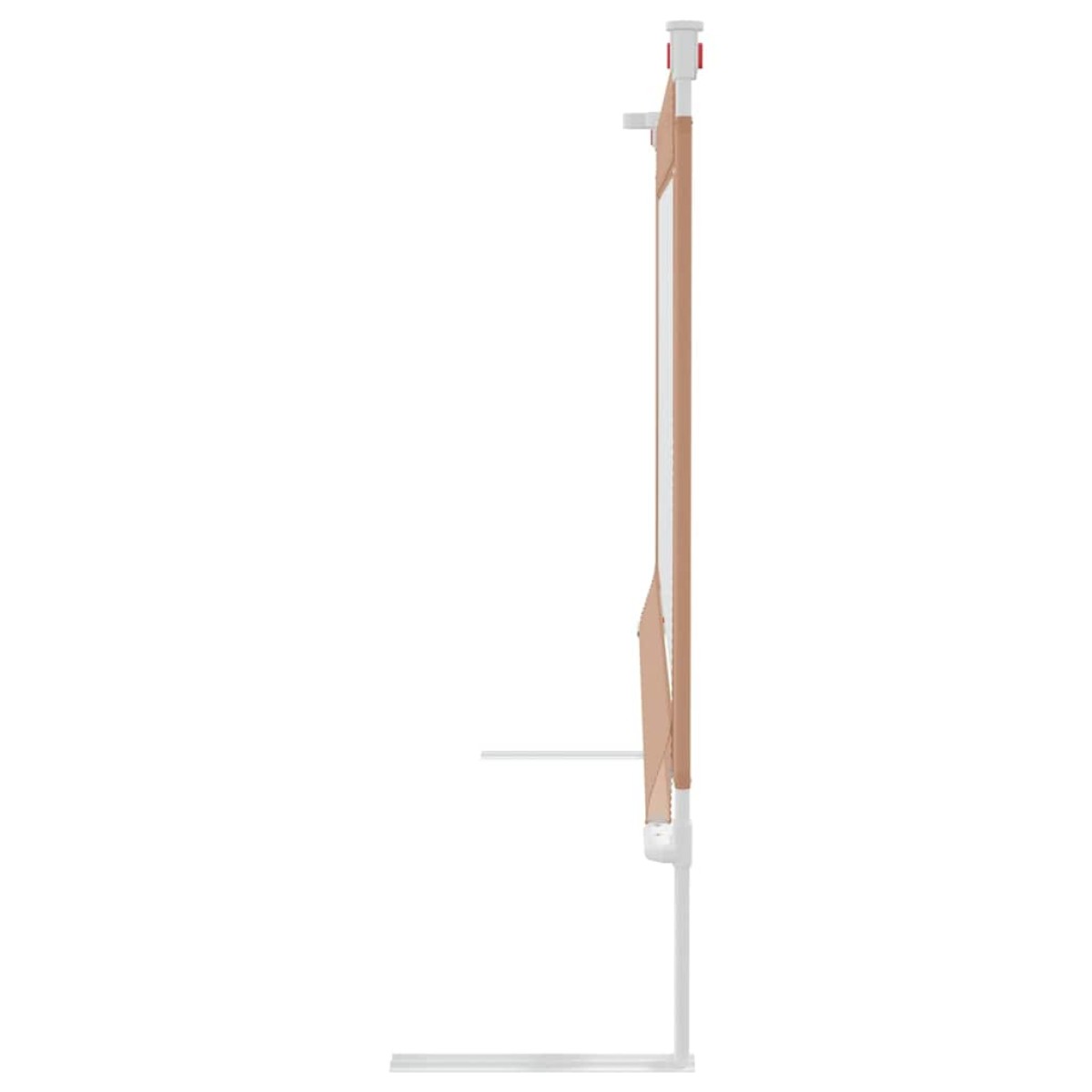vidaXL Μπάρα Κρεβατιού Προστατευτική Taupe 100 x 25 εκ. Υφασμάτινη