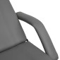 vidaXL Κρεβάτι - Πολυθρόνα Αισθητικής Γκρι 180 x 62 x (86,5-118) εκ.