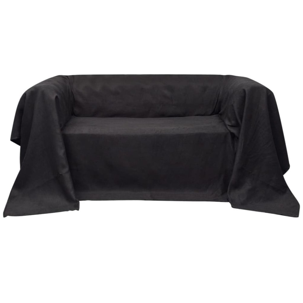 Κάλυμμα Καναπέ Ανθρακί 270 x 350 εκ. από Micro-suede